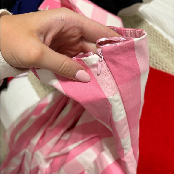 Zara X barbie dress pink and white gingham midi dress - Picture 11 of 11